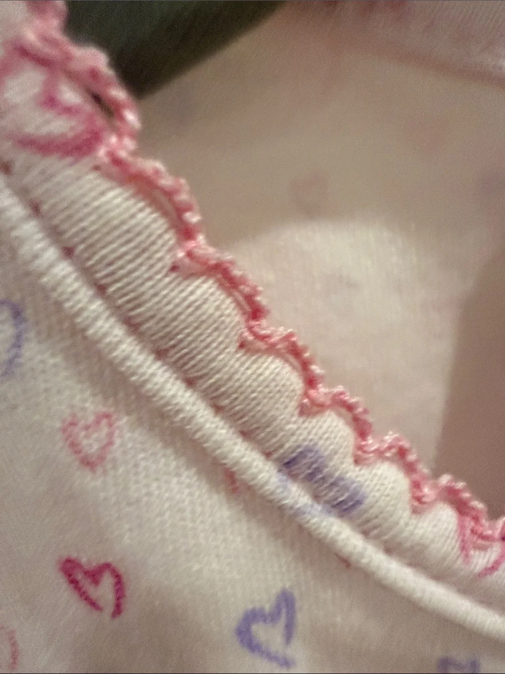 Kissy Kissy Light Pink Heart-Print Ruffle Romper